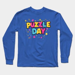 National Puzzles Day – January Long Sleeve T-Shirt